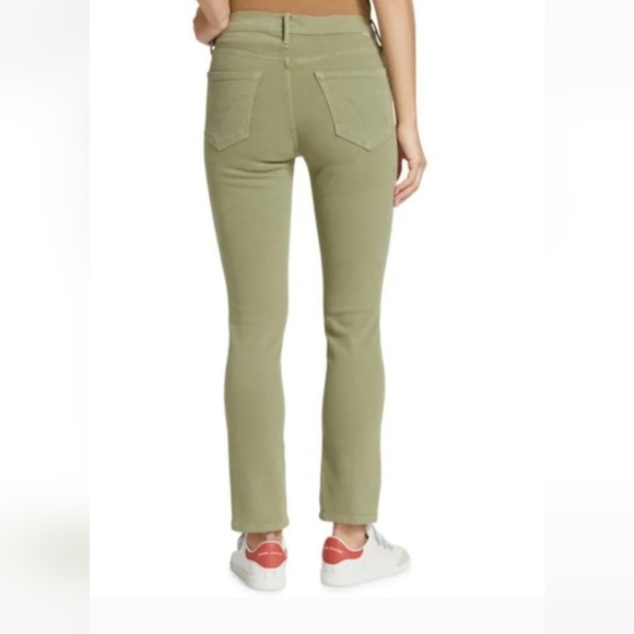 MOTHER Denim - MOTHER STASH MID RISE DAZZLER ANKLE WASH:OIL GREEN. /STYLE :10596-674/ SZ:28 ;32